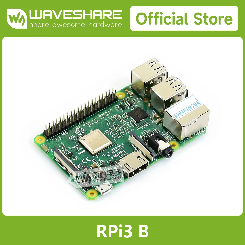 Fotografia 3: Raspberry Pi 3 Modelo B, 1GB de RAM, Bluetooth 4.1, Interface GPIO de 40 pinos
