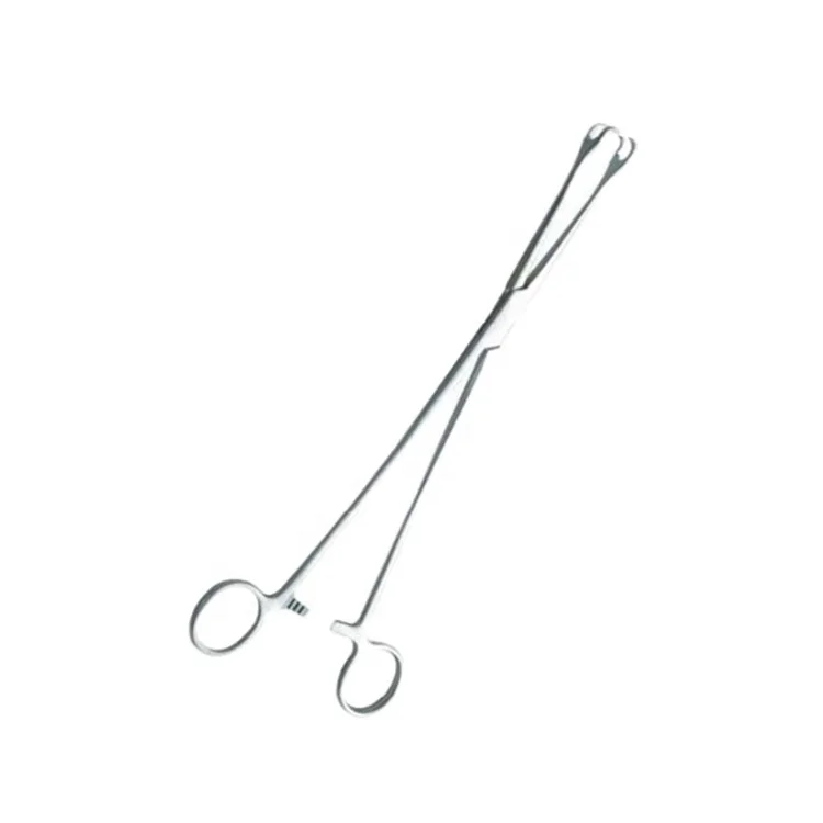 

Gynecology instruments reusable stainless steel Double grasping forceps