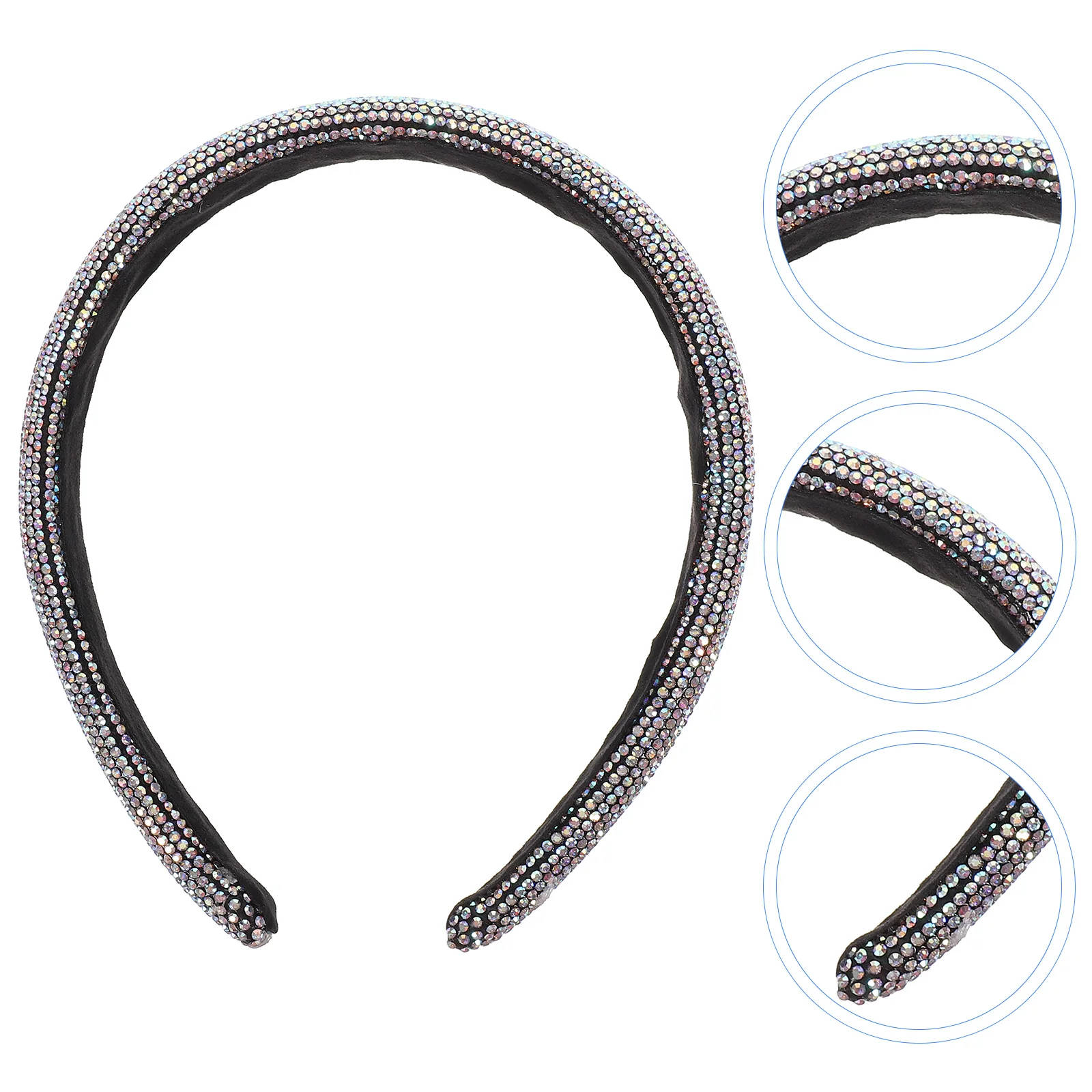 

Rhinestone Headb Wide Sparkle Hair Accessories Girls Diamond Decorative Headb s Women Party Wedding Prom Stage Performance