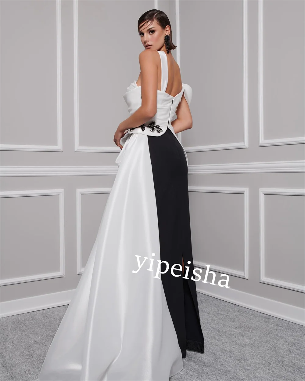 Jersey Button Celebrity Straight One-shoulder  Bespoke Occasion Gown Long Dresses