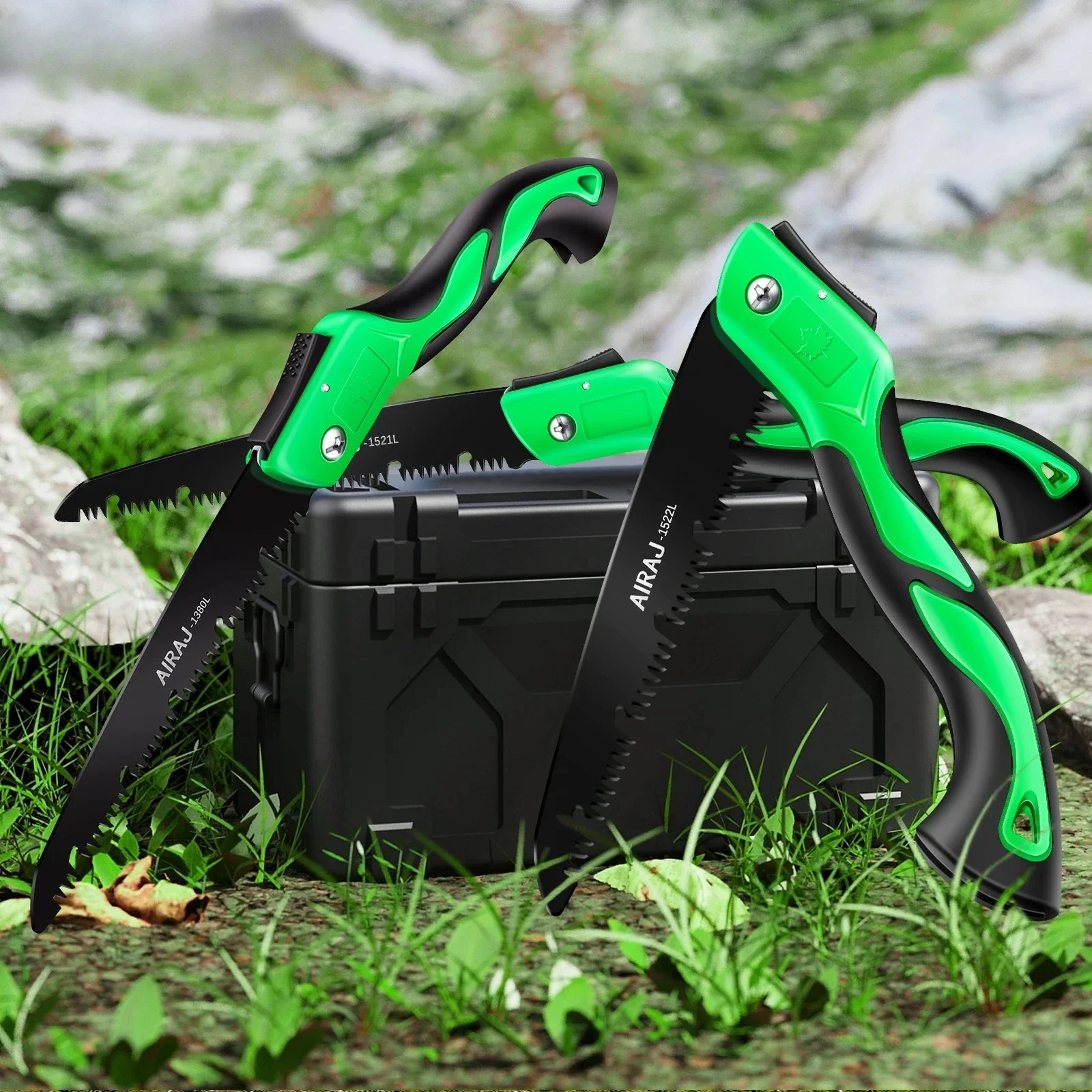 2025 جديد! منشار يدوي شديد التحمل للتخييم الخشبي، منشار تشذيب الخشب DIY مع أدوات تشذيب الأسنان الصلبة