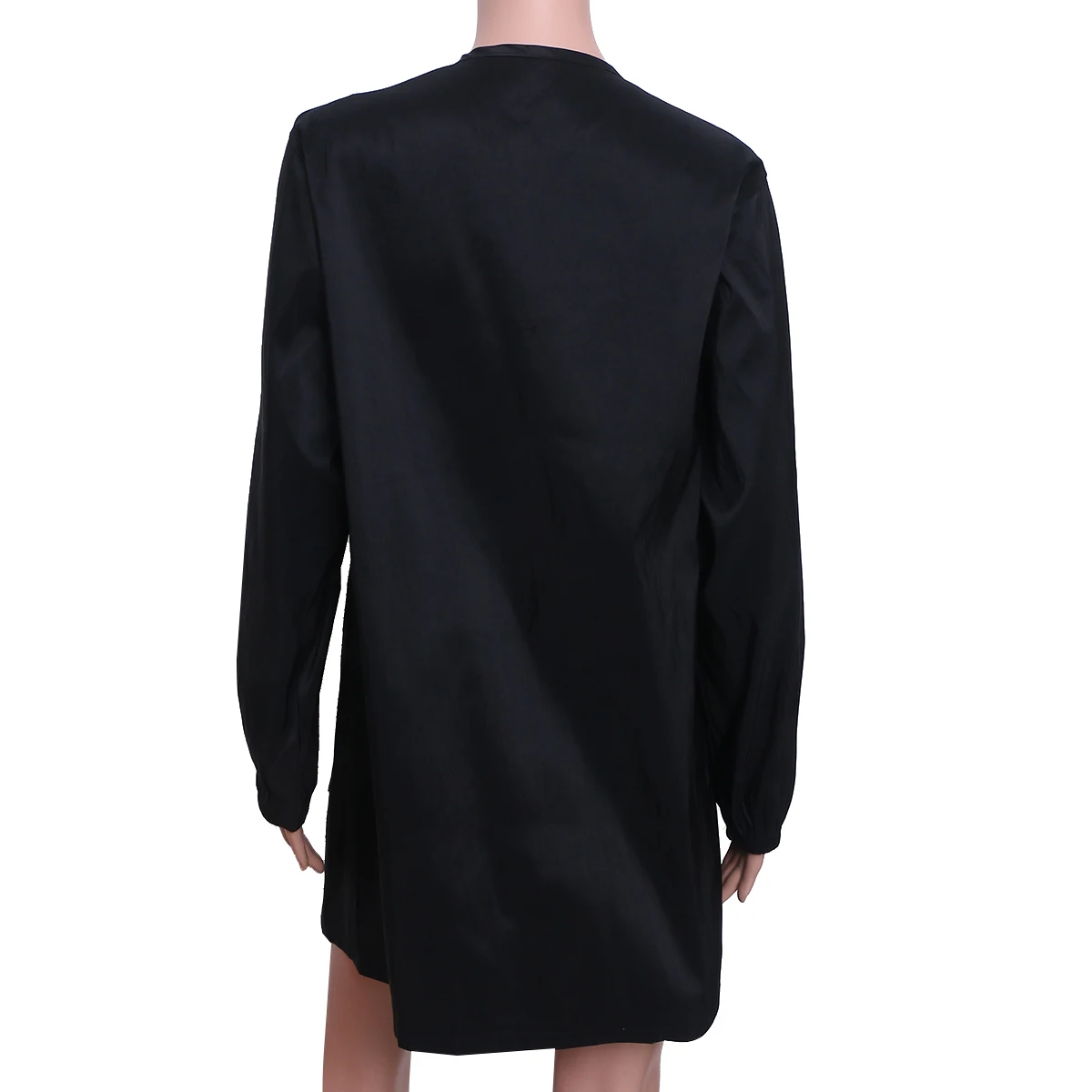 Bata de peluquero de calidad superior, bata de peluquería con diseño de cremallera impermeable para salón y uso Personal, talla L, 1 ud.