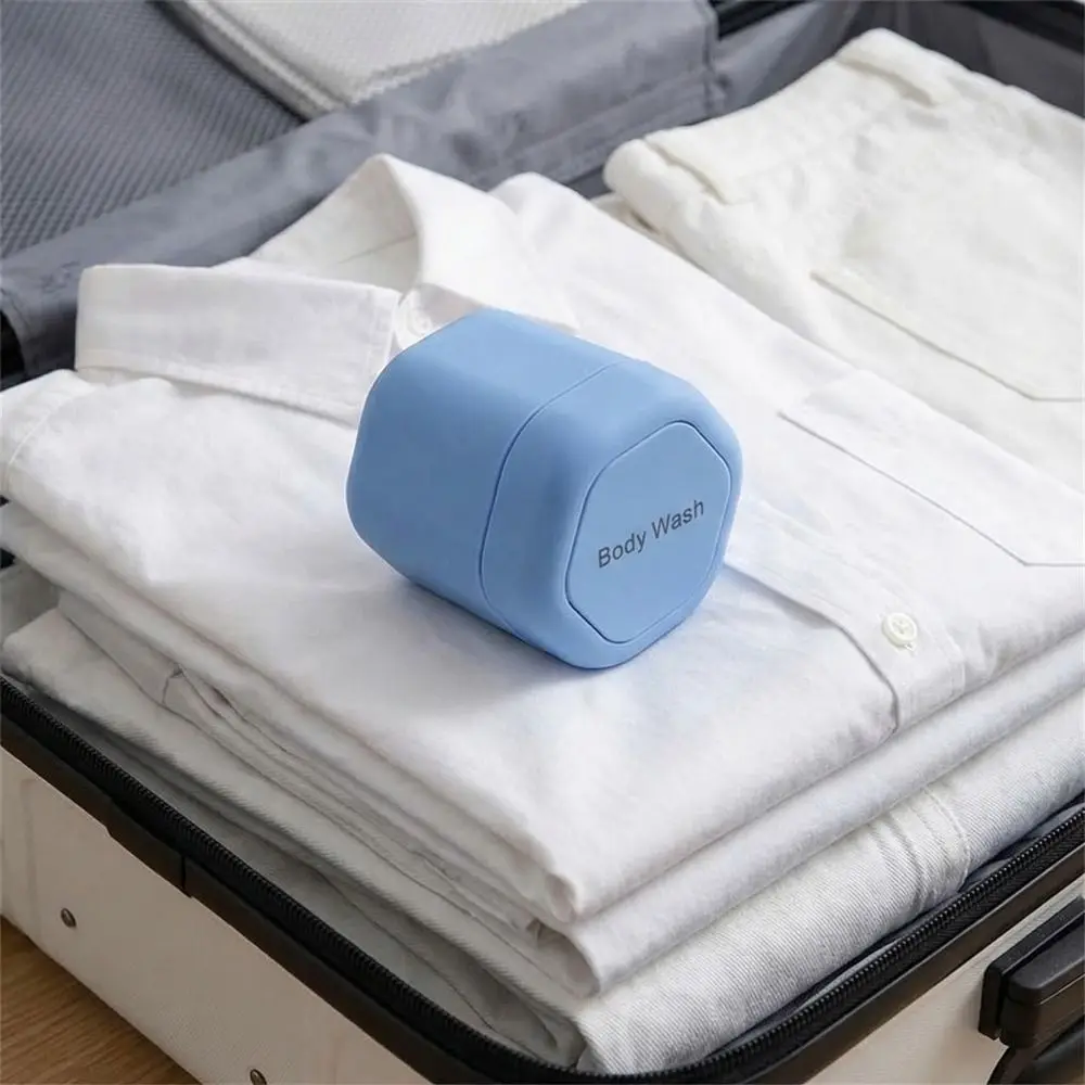 3PCS Hexagonal Magnetic Absorption Container Eco-Friendly Leak-Proof Stacking Dispenser Refillable with Lid Cosmetic Containers