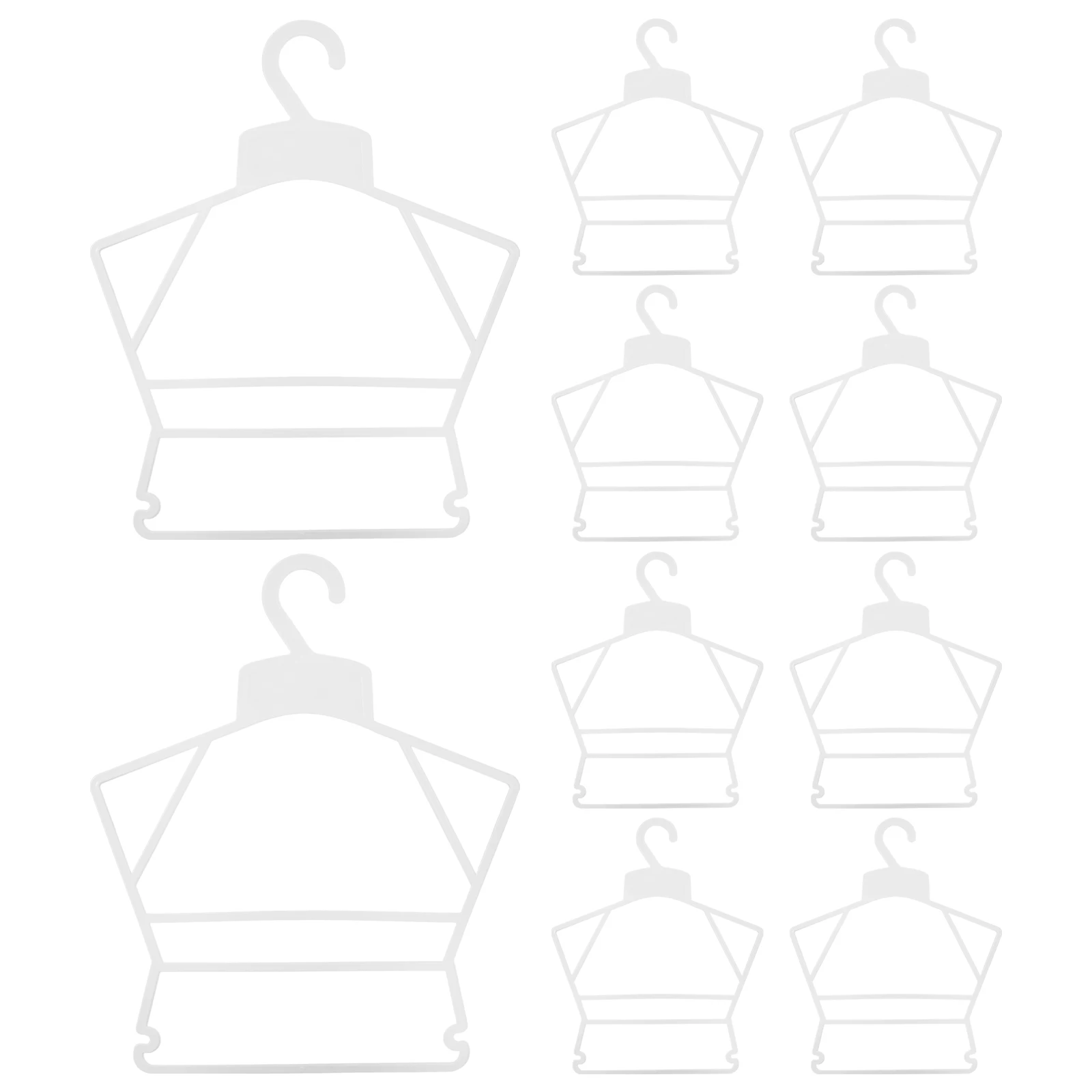 

10 Pcs Kid Plastic Hangers Clothes Nursery Closet Organizer Drying Rack Swimsuit