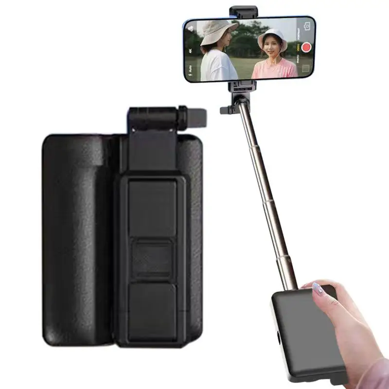 Palo selfie portátil para teléfono móvil de viaje, compatible con Bluetooth, soporte extensible para teléfono Selfie estabilizado para Vlog/viajes/pastil