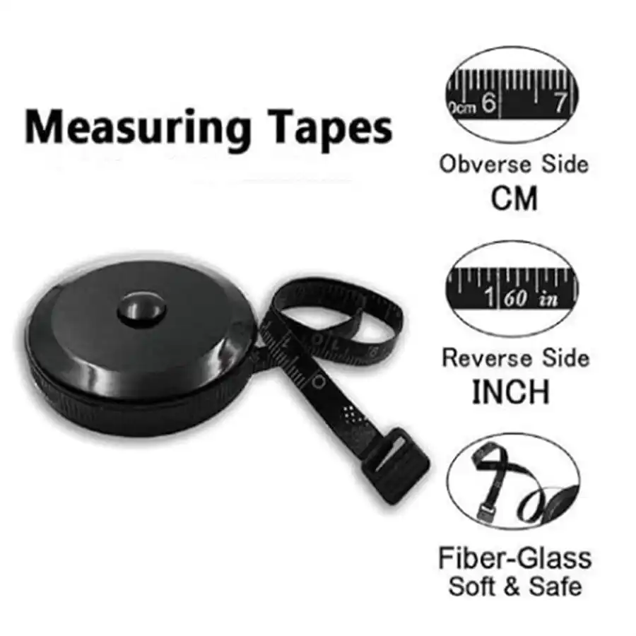 1pc automatic retractable measuring tape, dual-sided scale, metric and imperial measurement, soft tape measure