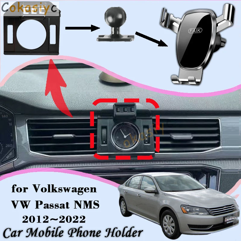 

Автомобильное крепление для Volkswagen VW Passat NMS 2012 ~ 2022 с вентиляционным отверстием