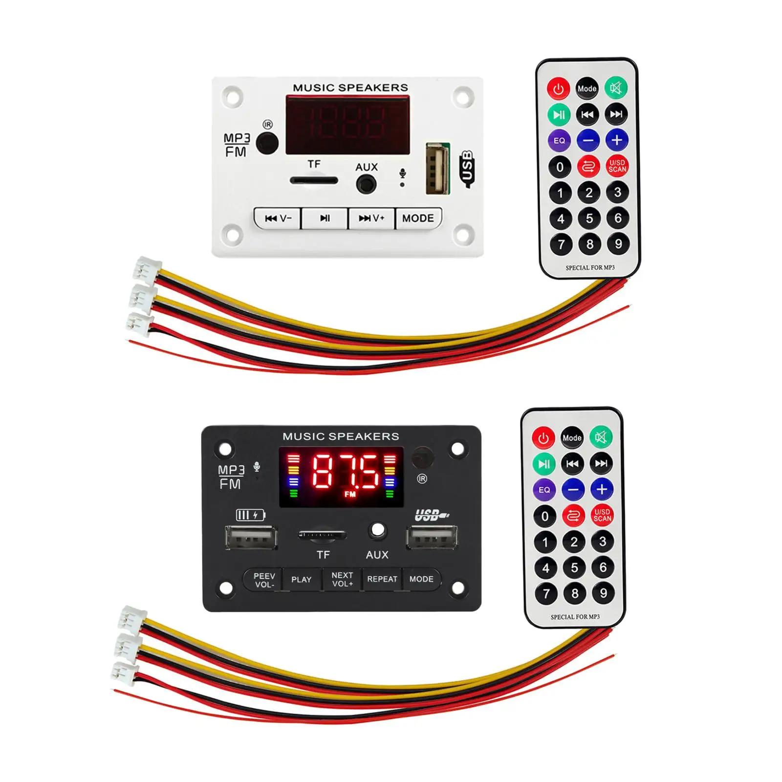 Модуль платы декодирования MP автомобиля с поддержкой USB AUX WMA WAV Ape, светодиодный цифровой дисплей