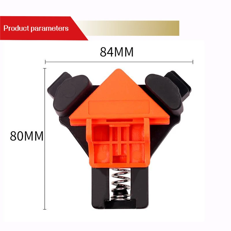 4 шт. угловые зажимы 90 °   Прямоугольные зажимы Деревообрабатывающие зажимные инструменты с регулируемым поворотным угловым угловым зажимом Фурнитура НАБОР ДЕРЕВЯННЫХ ЗАжимов