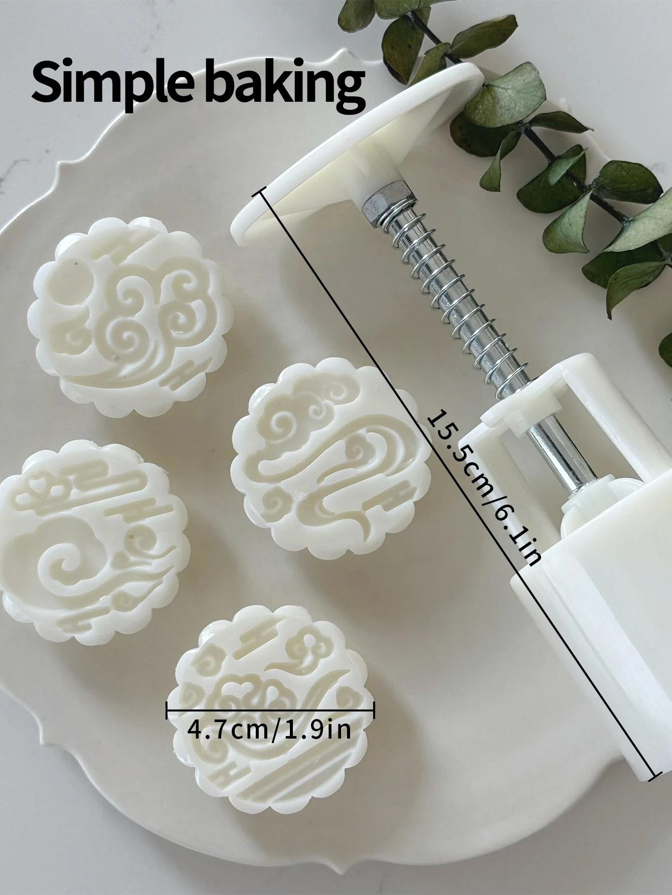 Lucky Cloud Series Pastry Molds, Green Bean Pastry Making Tools, Mid-Autumn Festival Mooncake Molds, Hand-Pressed Maamoul Molds