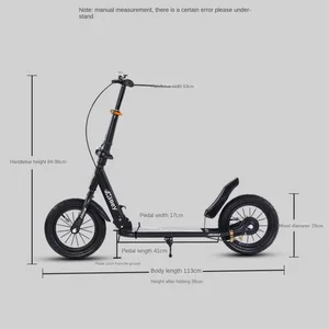 Tulx Scooter -Falten mit einem Klick Eco -ECO -Material Explosion Tire Hochlichtladungskapazitätsausgang 6 Hauptverkaufstrotinea -Erwachsener - №3