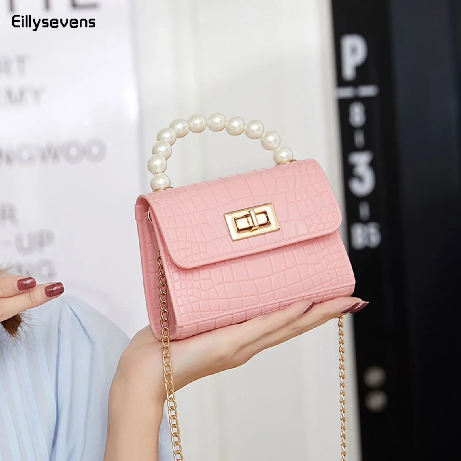 Soft Leather Crossbody Bag Chain Shoulder Bag 2024 Fashion Women Bag Metal Bird Head Decoration Buckle Texture Small Square Bag