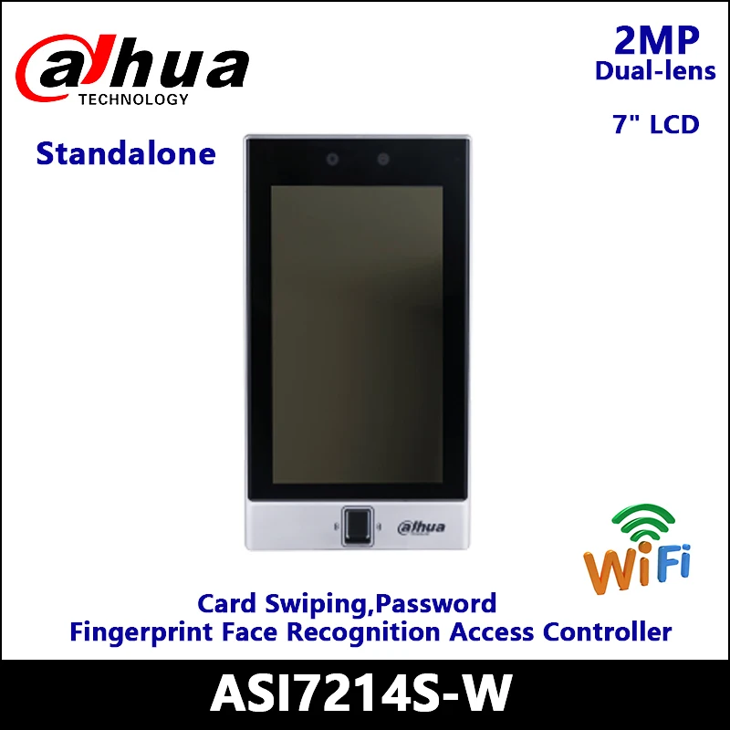 Dahua Face Recognition Access Controller ASI7214S-W, Support Card Swiping, Password,  FingerprintFace Recognition Access