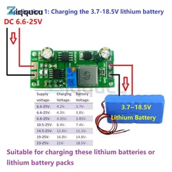 2-in-1 1A 3.7V 3.8V 7.4V 11.1V 14.8V 18.5V Li-Ion LiFePO4 Lithium Titanate Batterie Charger Multi-function DC-DC Buck Converter