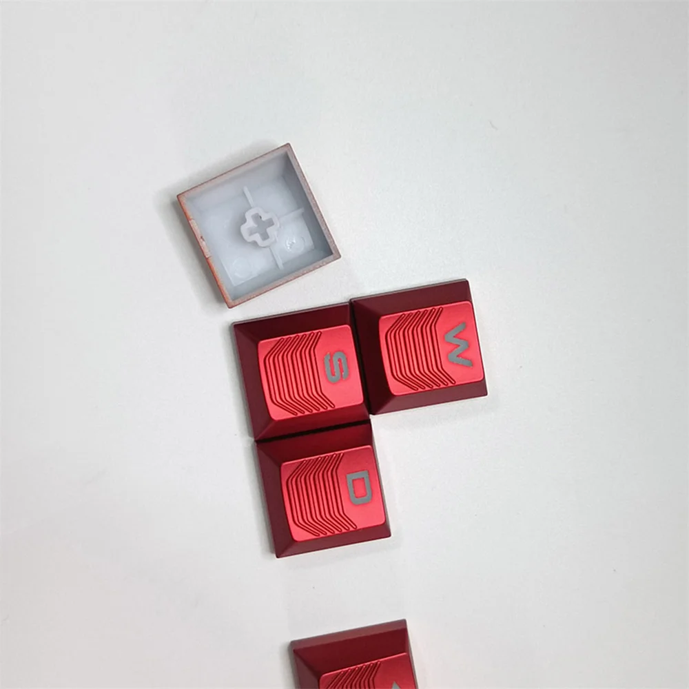 Комплект механических колпачков для клавиш WASD + колпачки для клавиш с направленной полосой, запасные части для клавиш, аксессуары, набор колпачков для клавиш