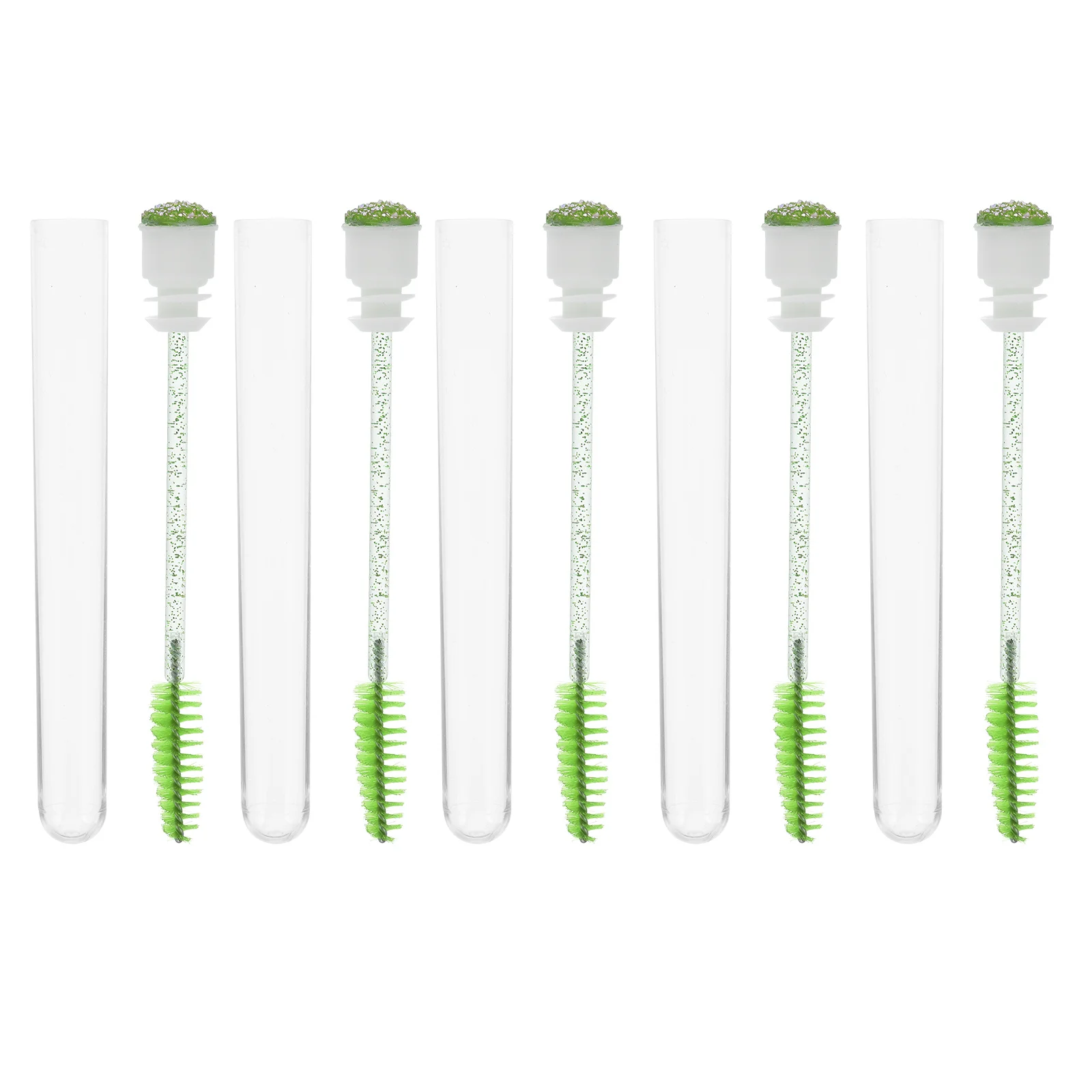 Peine para pestañas, herramienta de separación de cejas, cepillo de maquillaje portátil para aplicación de máscara, pestañas de belleza amigables para viajes, 10 Uds.