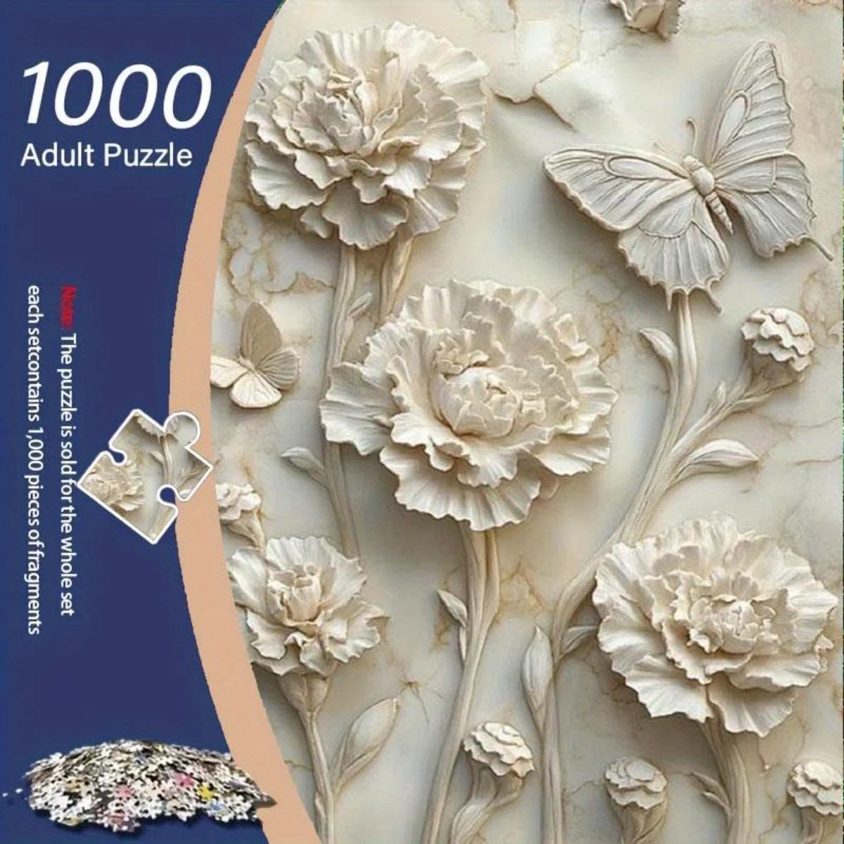 1000Pcs 3D Relief J… - image
