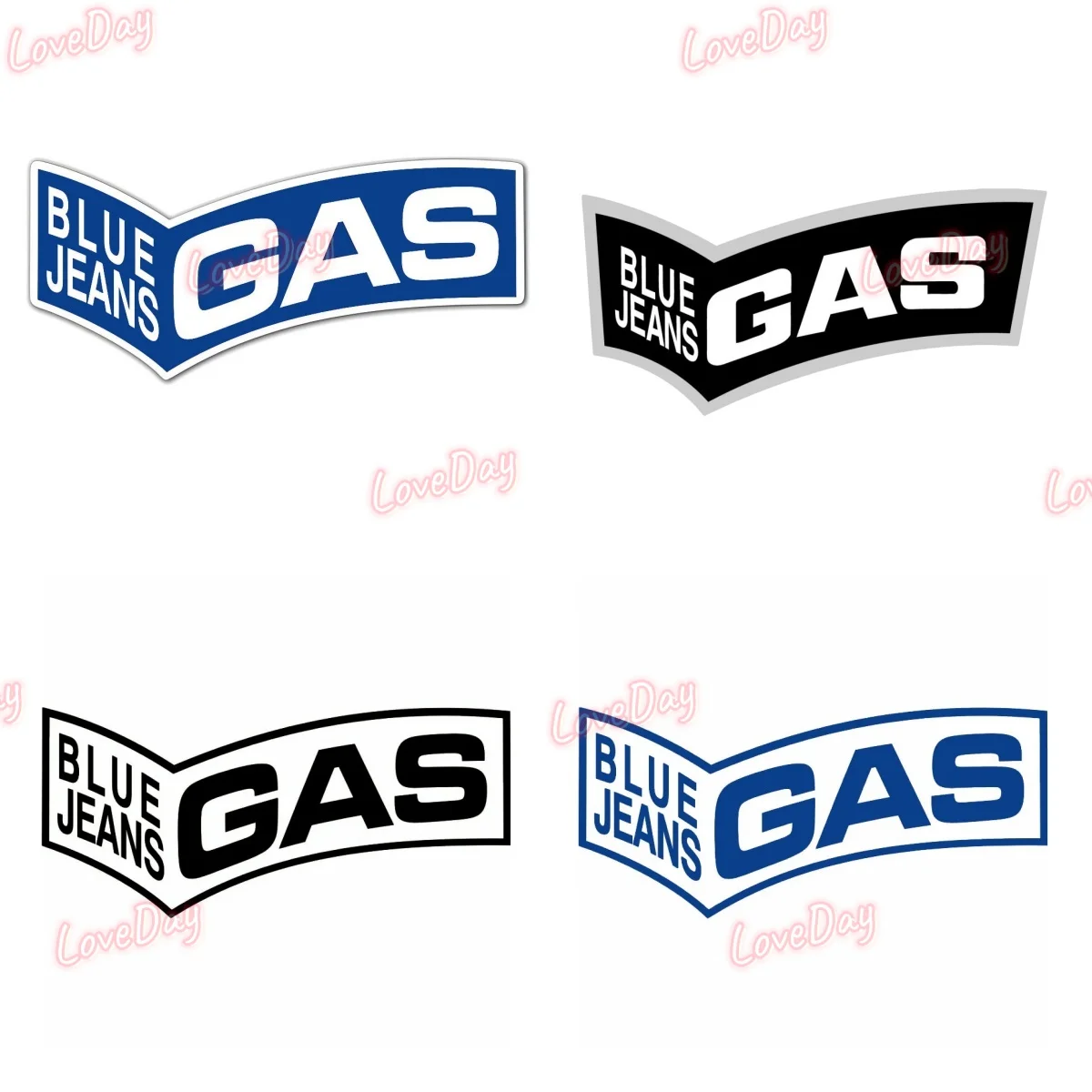 GAS GP Motorcycle Race Sponsor GAS Jeans Logo Sticker Decal Vinyl Racing Helmet Decorative Car Sticker Moto Culture Stickers