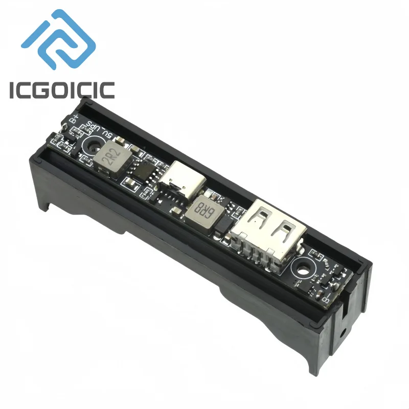 5V 18650 Battery Charger & Booster Module – DC-DC Step-Up UPS Board With Charging + Backup Power For DIY, IoT, Raspberry Pi