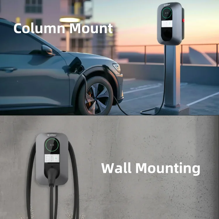 EV Car Charger 7kW 20kW 30kW 40kW CHAdeMO CCS GB/T DC EV Charger OCPP 1.6 J CE OEM Electric Car Charging Station