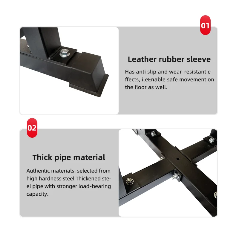 ชั้นวางแผ่นน้ำหนักเหล็กกันกระแทกสำหรับอุปกรณ์ฟิตเนสในโรงยิม