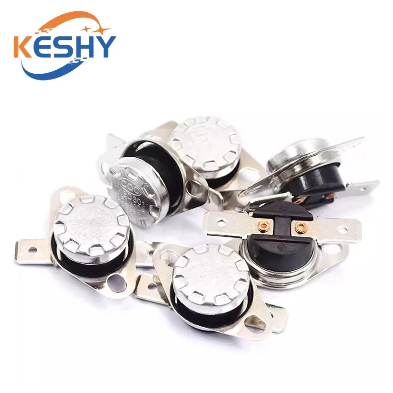 1-10PCS KSD301 Temperature Controller Switch Normally Closed Normally Open Bakelite 45C 75C 85C 110C 150C 180C Degrees 250V/10A