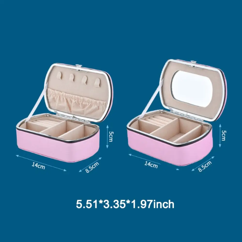 Fashion PU Leather Jewelry Packing Box Necklace Bracelet Organizer Jewelry Storage Case Dustproof Jewelry Display Box Women