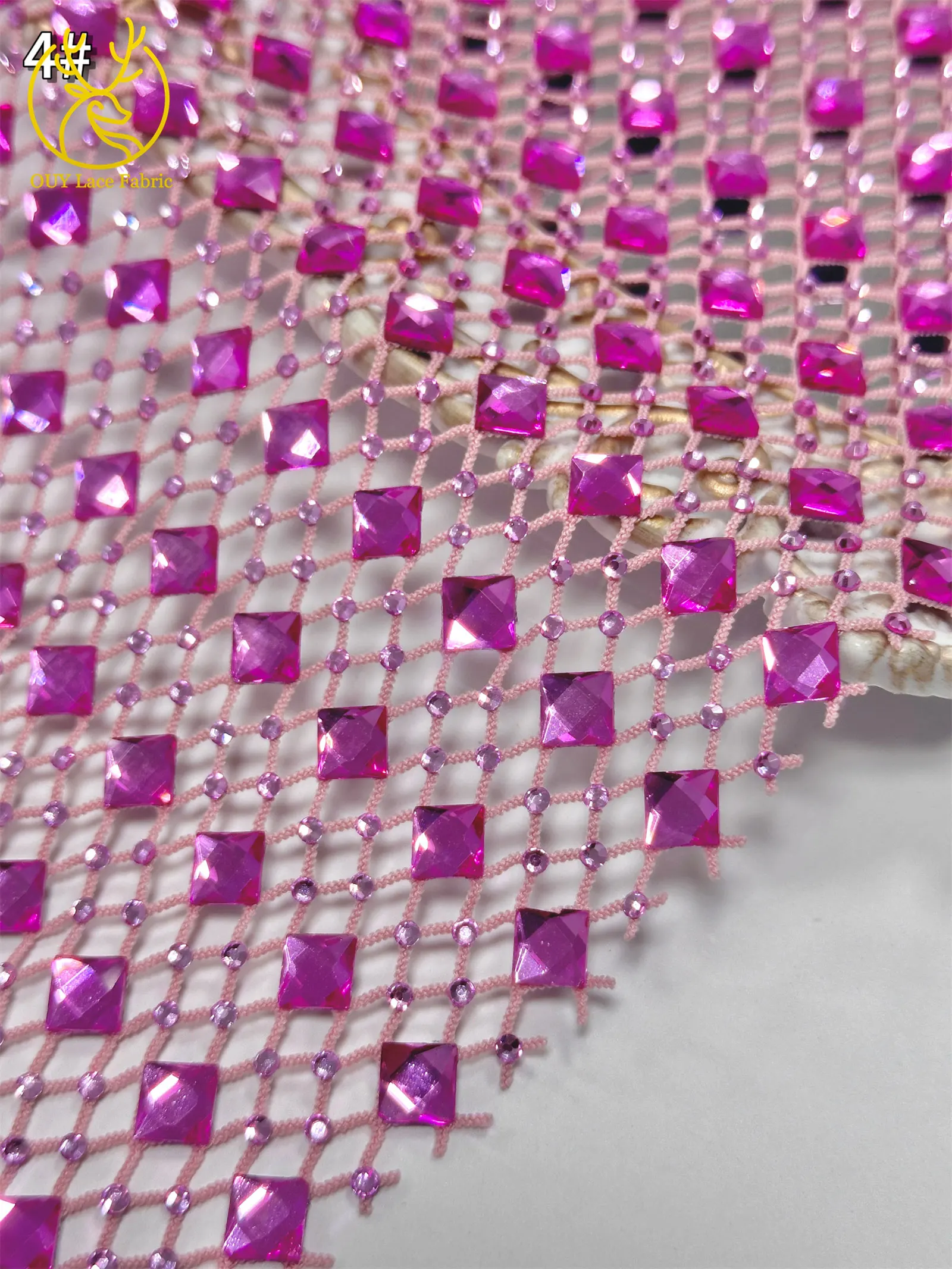 Luxuriöse High-End Abendkleider für Damen aus französischem Juwelen-Stretchstoff 2026 – Hochwertige afrikanische Glasrhinestone-Spitzenstoffe – Detail 20