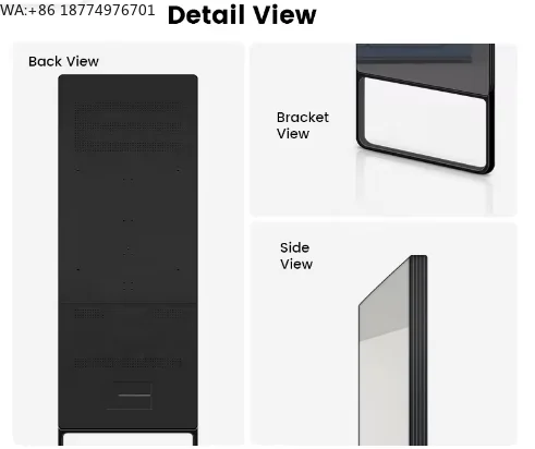 43inch Android Wifi HD Wall-mounted Mirror Screen Smart Gym Mirror Touch Screen All in One Machine AI Fitness Mirror