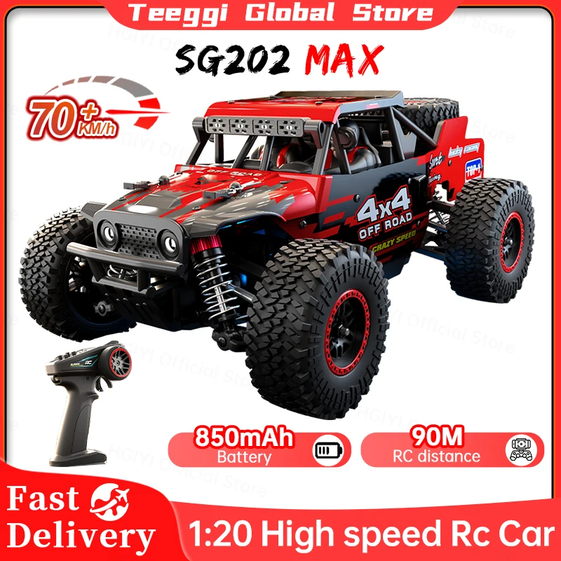 ZLL SG202 MAX/PRO 1:20 High Speed Drift Racing 70KM/H Or 50KM/H Brushless Motor 4WD RC Car Off Road Car Toys for For Kid Gift
