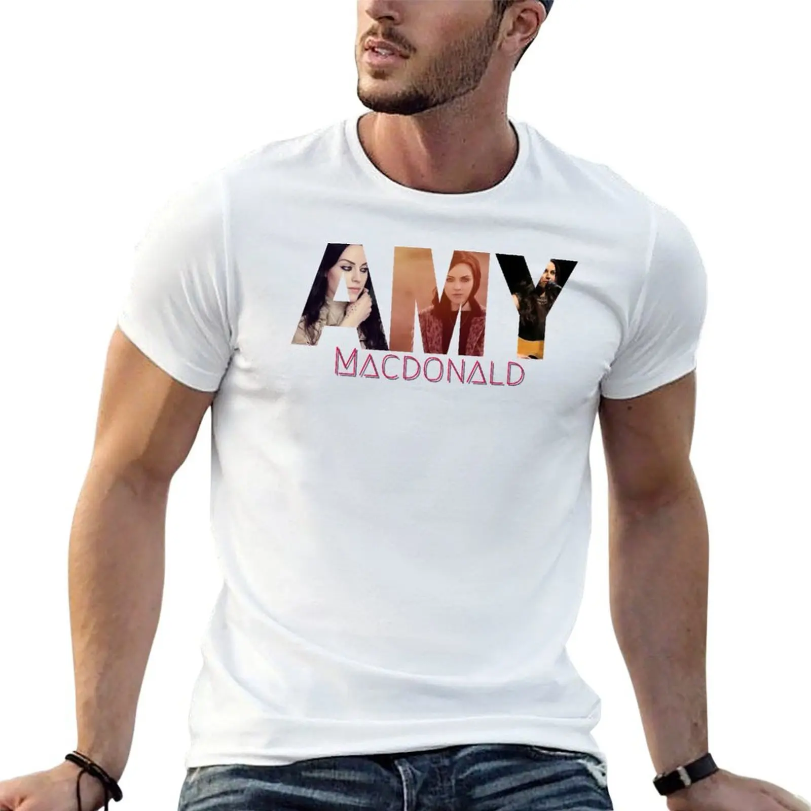 

amy macdonald classic t shirt sticker T-Shirt man t shirt summer anime t shirts for man T-Shirt