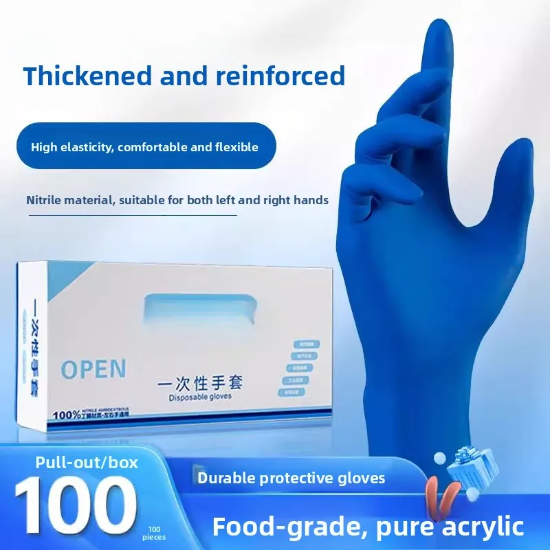 

Disposable Thi Nitrile Gloves Waterproof Food ade Durable for Kitchen Diwaing Housework Protection against Oil