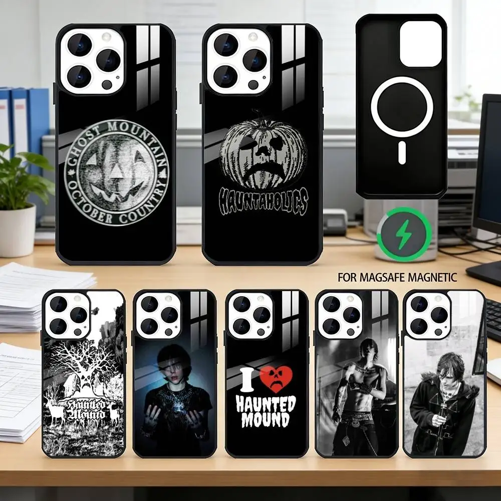 

H-Haunted Mound S-Sematary Phone Case For iPhone17,16,15,14,13,12,11 Plus,Pro Magnetic with Magsafe Wireless Charging