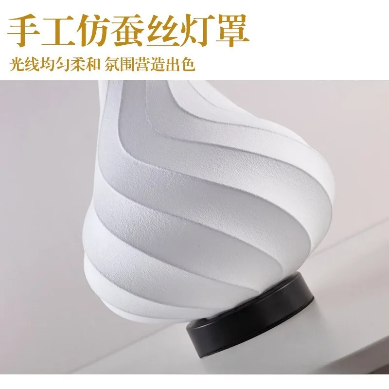 Шелковая настольная лампа, средневековая спальня во французском стиле ретро, новая атмосфера, дизайнер в стиле ваби-саби, прикроватная лампа для главной спальни, элитный класс