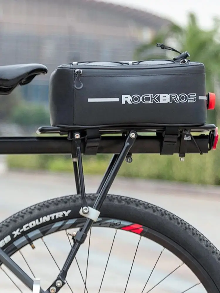 AliExpress ROCKBROS Bicycle Trunk Bag Bike Driving Bag Waterproof Shelf Bag Cycling Rear Seat Rack Pack Storage Box