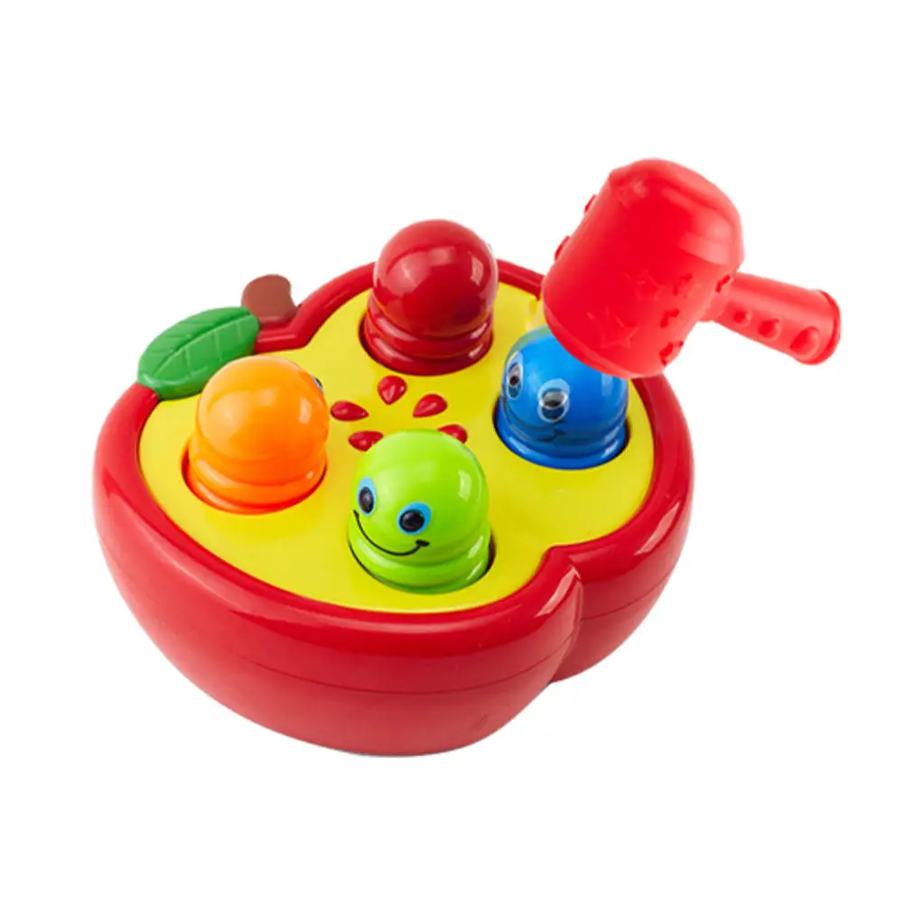 

1 Set Kids Hammering Baby Muscle Exercise Educational Plaything Funny Parent-Child Interaction Gift Bright Color Easy Clean