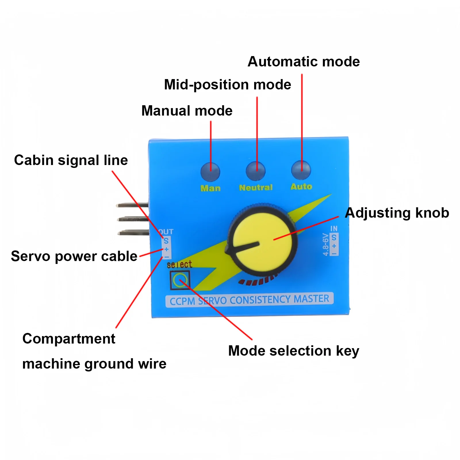 1-10PCS Multi Servo Tester 3CH ECS Consistency Speed Controler Power Channel CCPM Meter Master Checker RC Dron Helicopter Parts