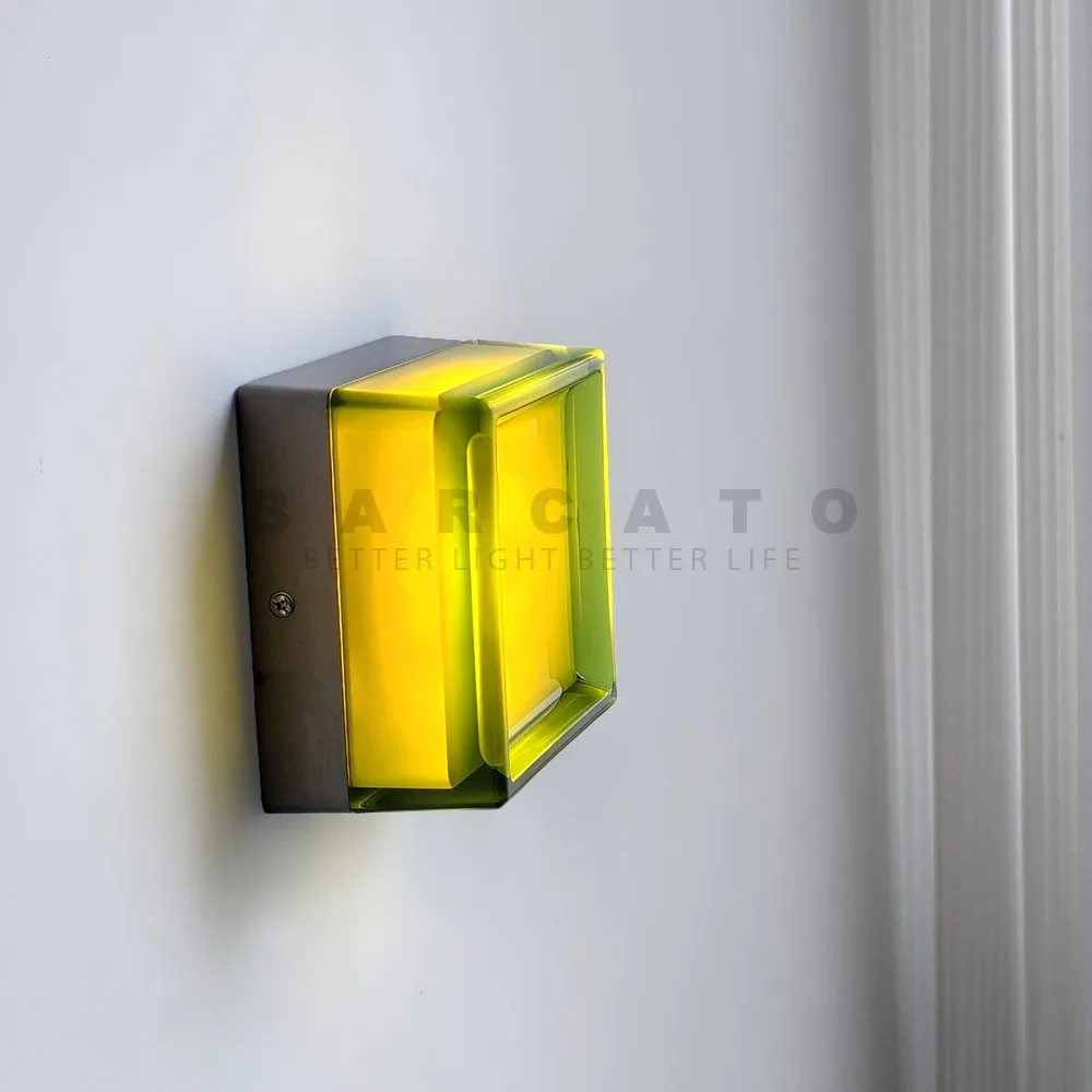 Modern LED Wall Lamp Square Frame Acrylic Design For Bedroom Living Room Corridor Home Decorative Modern LED Lighting Fixture