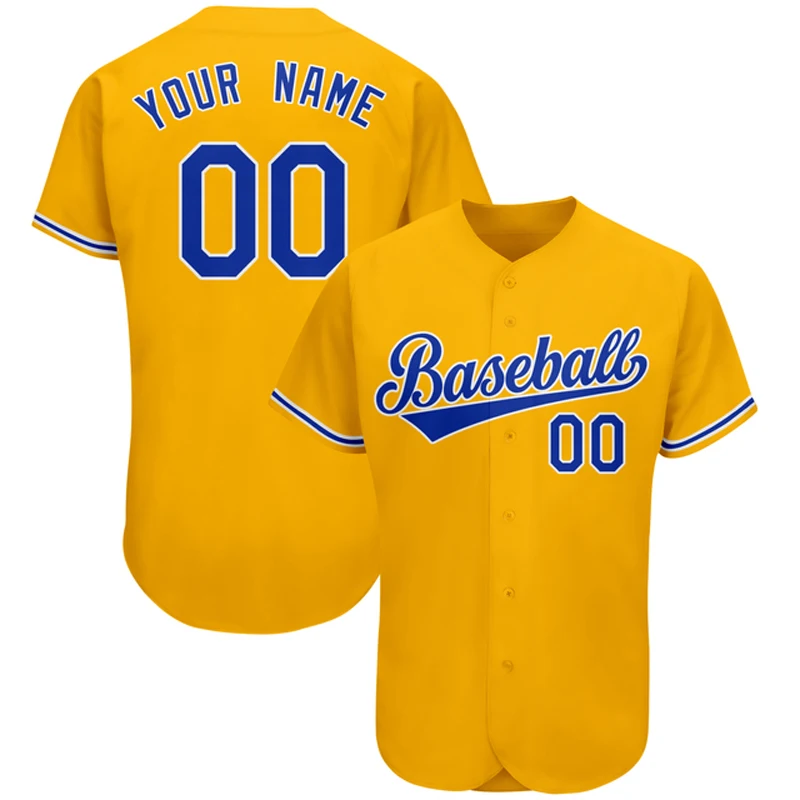 

Fashion Sports Baseball Shirt Yellow 3D Printed Men's Baseball Jersey Unisex Harajuku Street Casual Sports Baseball Jersey top