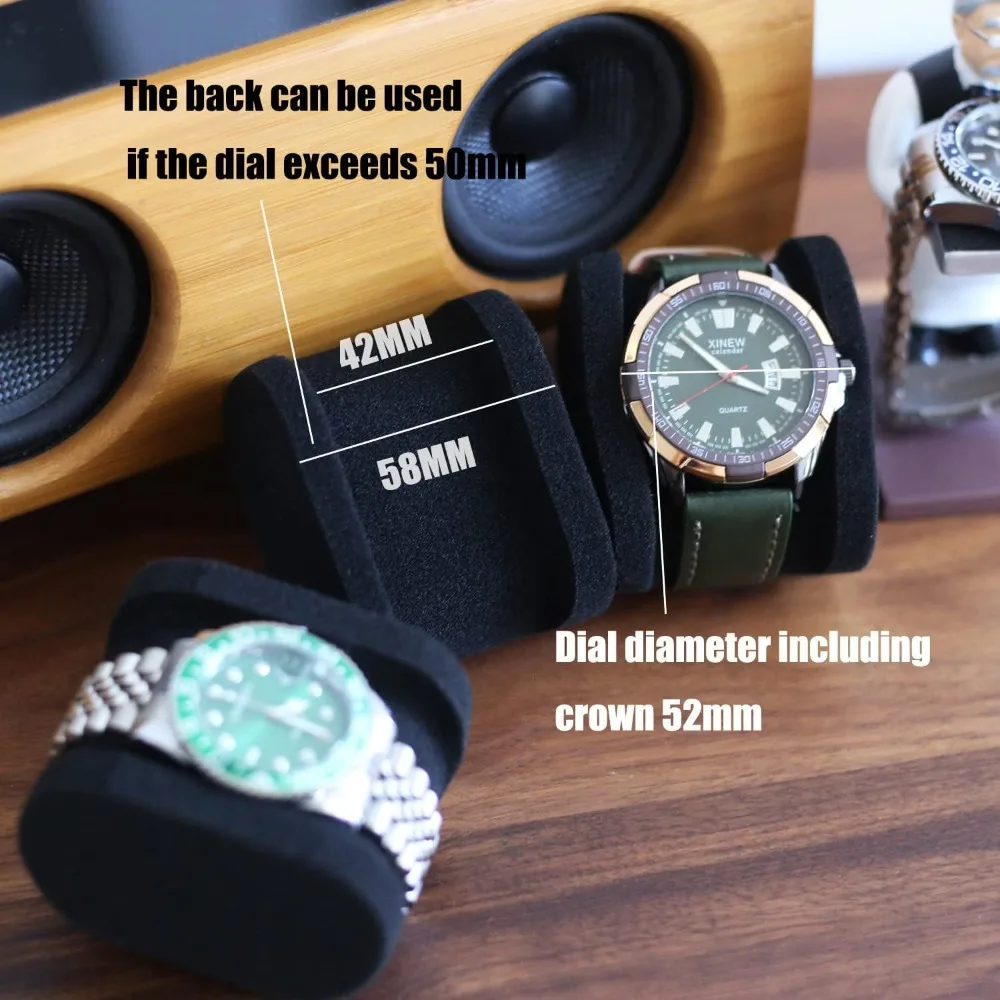 Portable Single Watch Travel Case for Men and Women, Storage Box Organizer for Wristwatches and Smart Watches, 2 Slot view 5