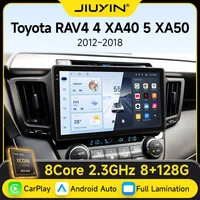 JIUYIN AI voz inalámbrica CarPlay Android Auto Radio para Toyota RAV4 RAV 4 2012 - 2018 4G coche Multimedia GPS 2din autoradio