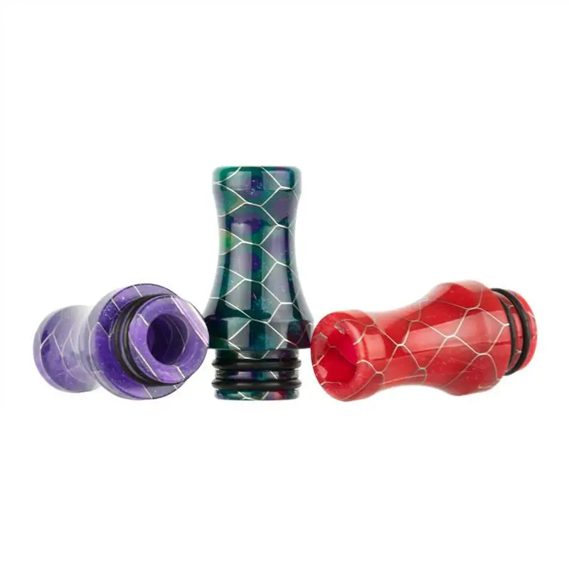 Vape 510 Long Snakeskin Resin Drip Tip Honeycomb Standard Narrow Bore Mouthpiece For RDA RTA Tank Atomizer