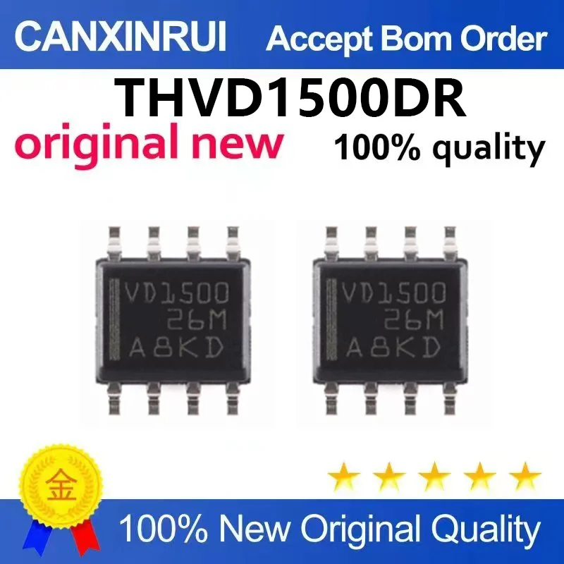 （5pcs-100pcs）Original genuine THVD1500DR SOIC-8 RS-485 transceiver chip