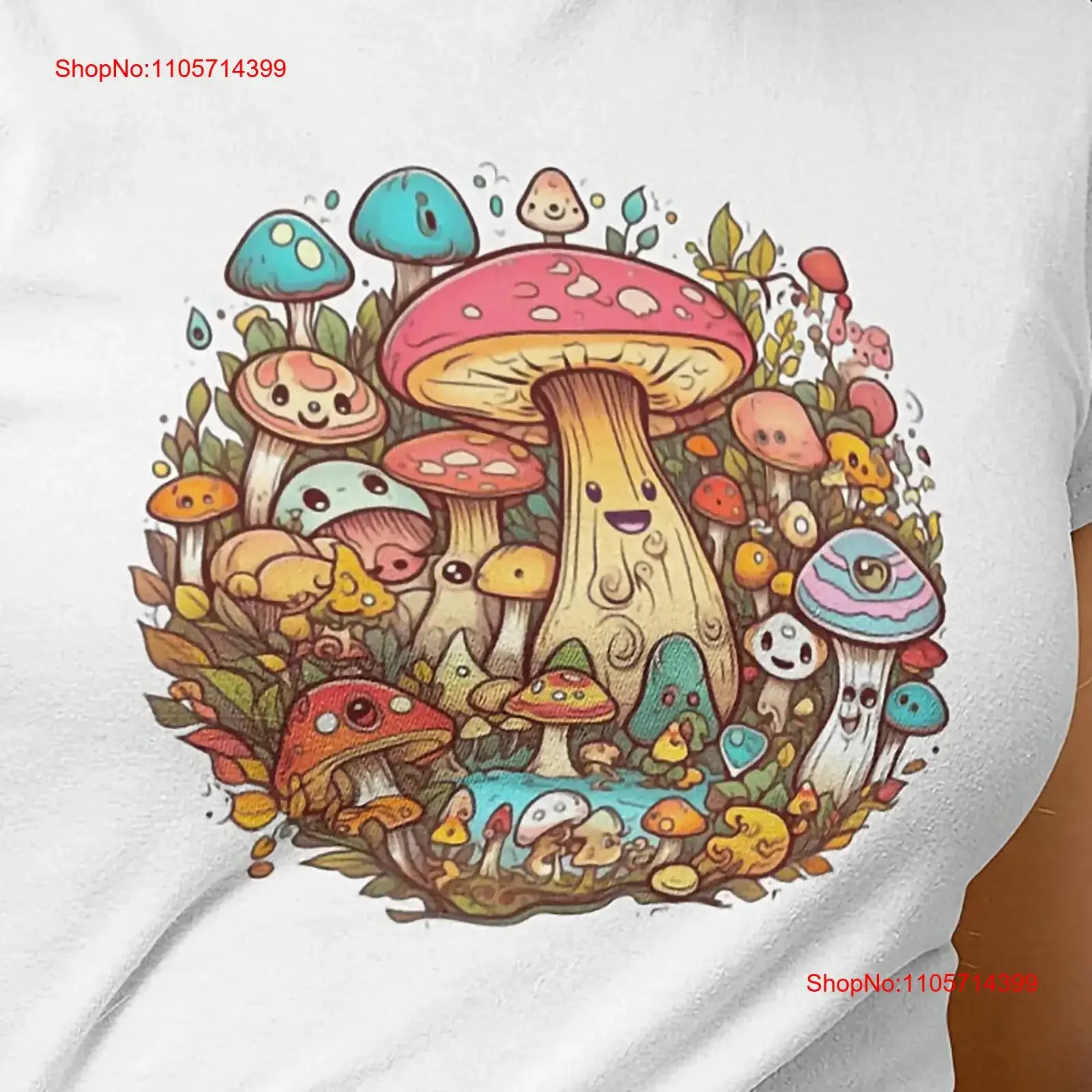 Mushroom T Shirt Mushroomcore Cottagecore Clothing Fairycore Floral Botanical Goblincore Colorful Shroom Fun Mushrooms vintage