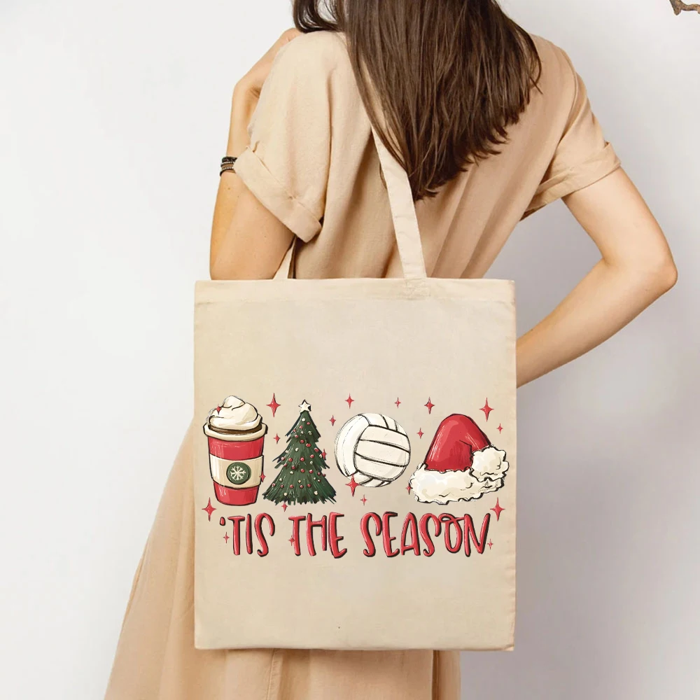 Tis The Season Volleyball Women Handbags Volleyball Lover Bag Christmas Gift Women Handbag Christmas Volleyball Womens Handbag's