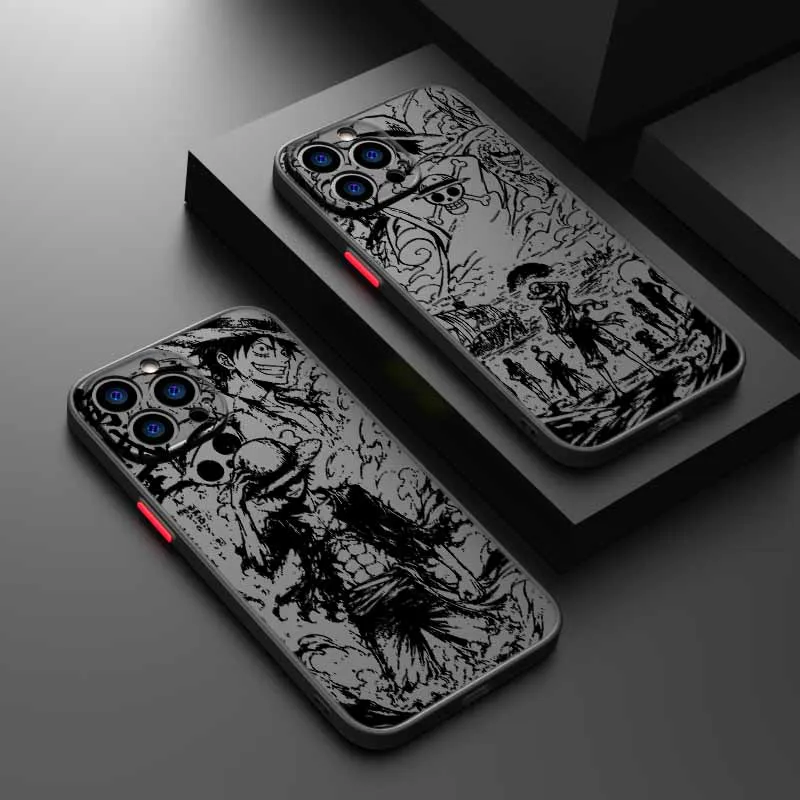 Schicke schwarze Tinten-Design One Piece Hülle für iPhone 17 16E 16 15 14 13 12 Mini Pro Max Plus – Mattierte, durchscheinende, weiche Schutzhülle