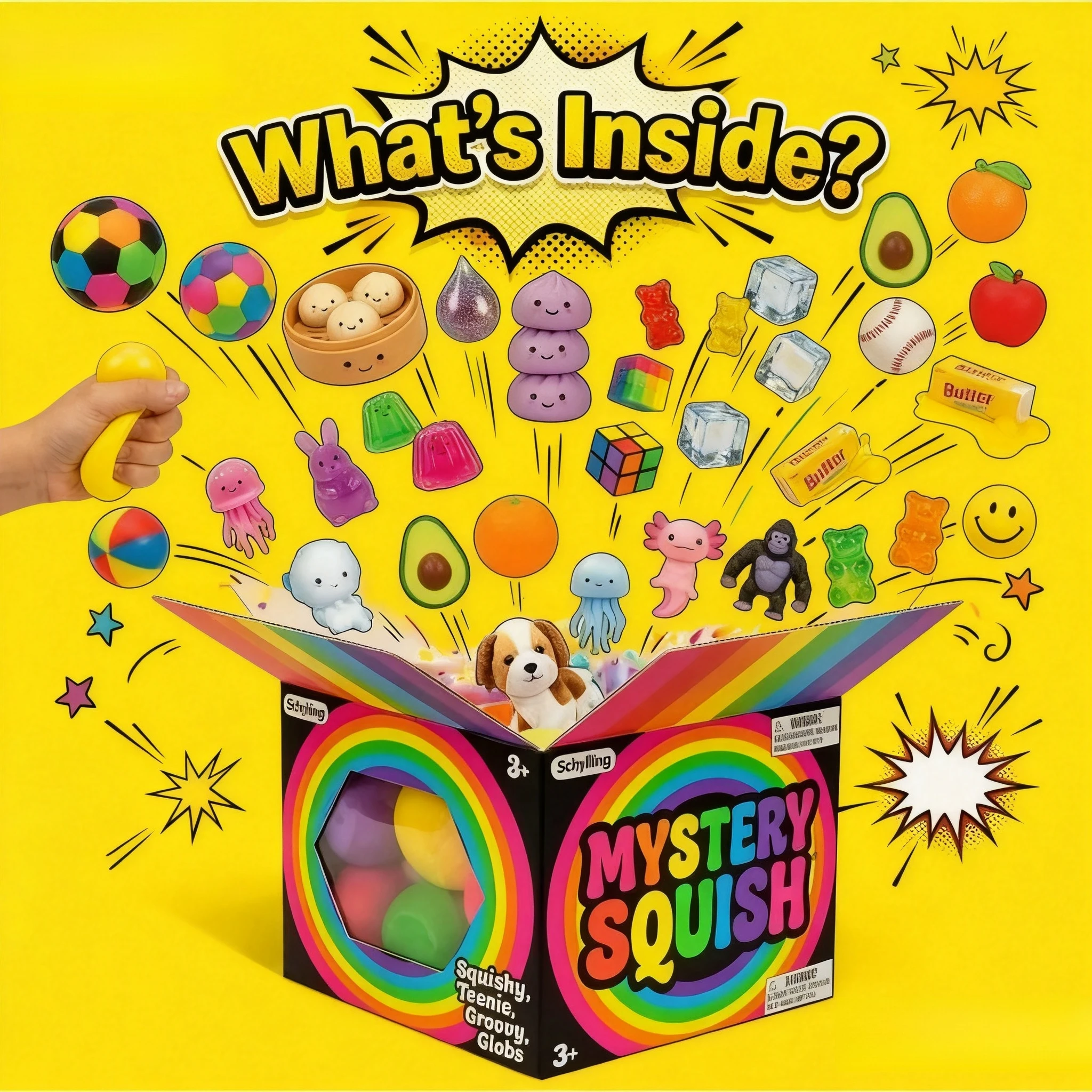 NUEVO 20261PC Caja Sorpresa Squishy Pure Fresh – 1 Sorteo Aleatorio Individual (Mín. 1) 1 Artículo Garantizado) Set Sorpresa Oculta de la Suerte