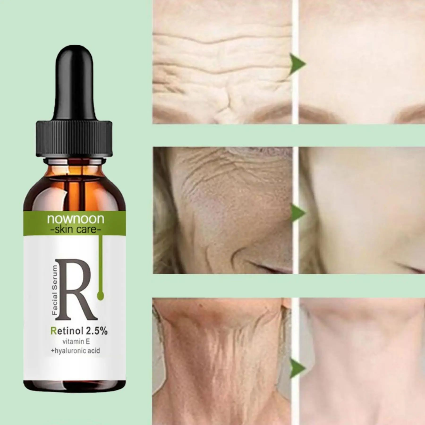 Retinol Serum Anti Wrinkle Fade Dark Spots Vitamin C Facial Serum Whiten Face Skincare Essence Skin Care Products