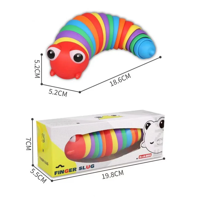 New Spotify Premium Decompression Slug Caterpillar Internet Celebrity Decompression Toy Slug Puzzle Vent Snail Children\'s Toys