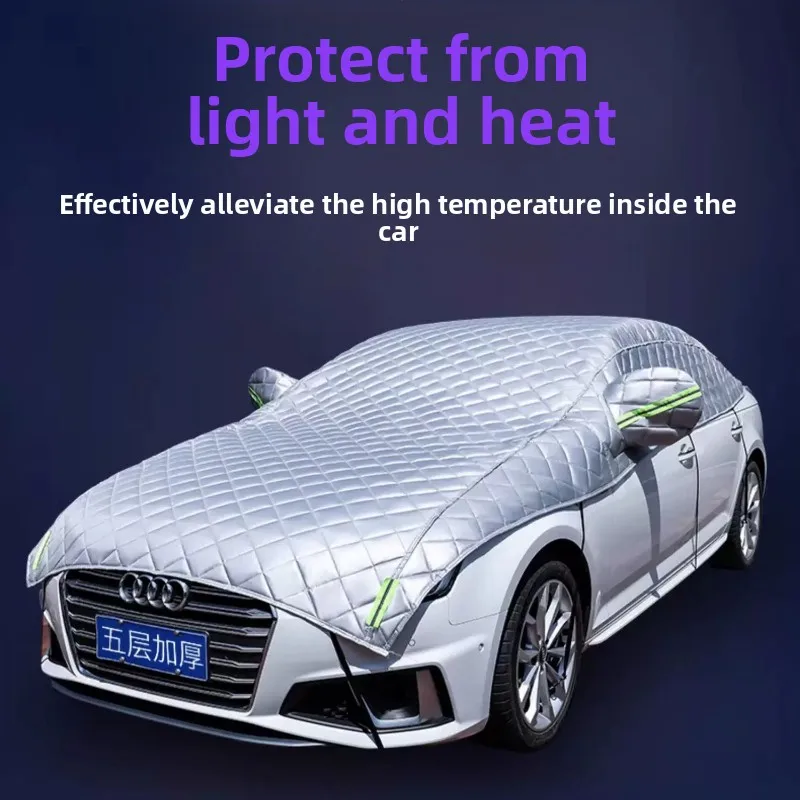 

Winter Car Cover Outdoor Awning Car Hail Protector Frost Prevention Cover Vehicle Sunshade Auto Covers Exterior Snow Tent